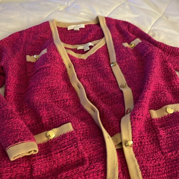 Lilly hot pink sweater set - Picture 3 of 6